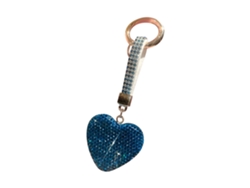 Llavero En Forma De Corazón Con Dije De Cristal De Diamantes De Imitación Para Mujeres Y Niñas.
