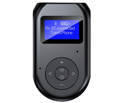 Transmisor Fm Bluetooth para Coche Cargador Rápido Qc3.0 y Usb-C Pd 18W y Adaptador Bluetooth de Radio para Coche Retroiluminado Por Led de 7 CHRONUS
