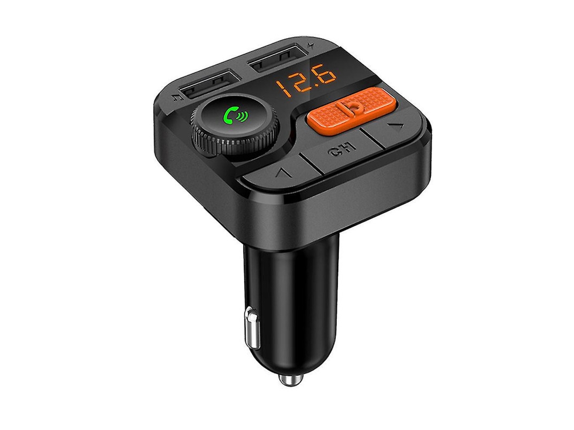 Transmissor Fm Bluetooth Yizhood Bt82d Redução Ruído Hi-fi Negro