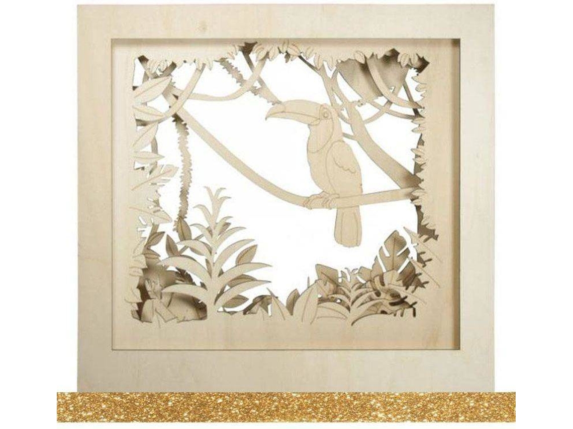 Marco RAYHER (Dorado - Madera - 53x53x14.5 cm)