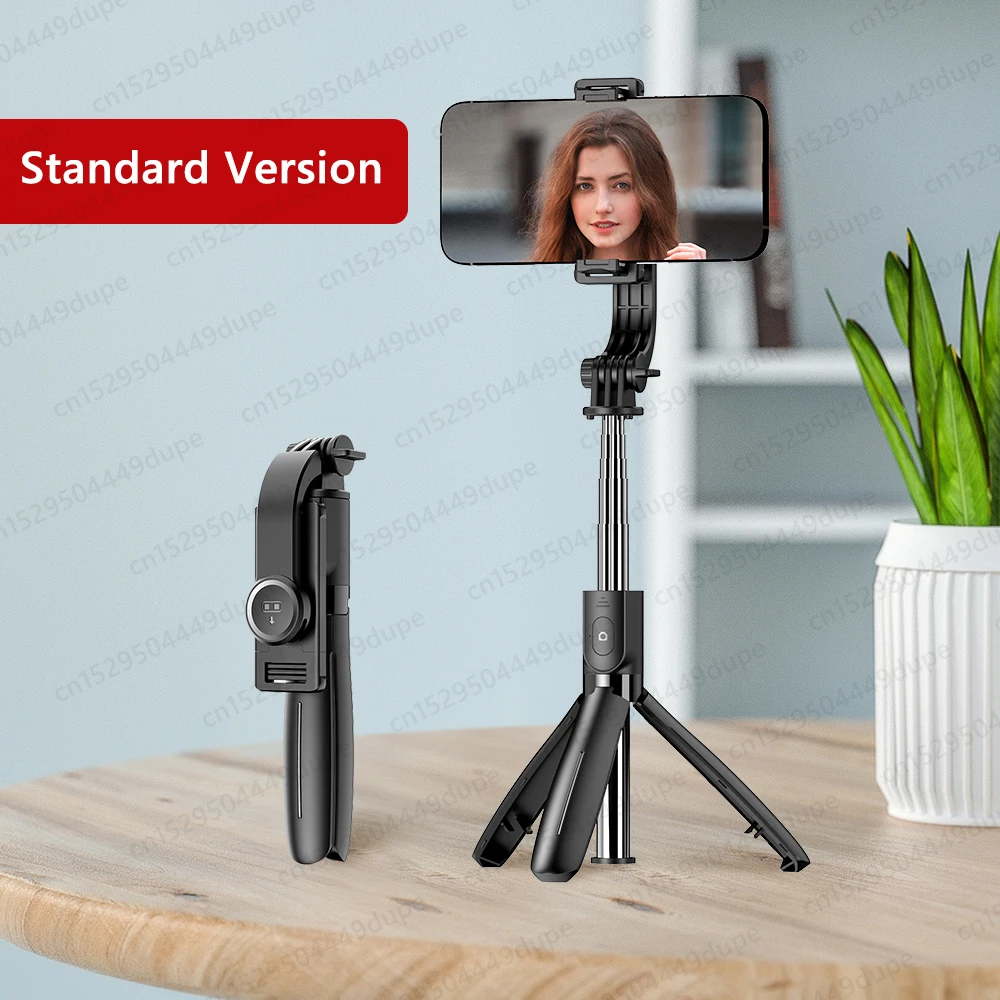 Trípode telescópico portátil para selfies, soporte para teléfono móvil, ideal para vídeos en directo y cortos.