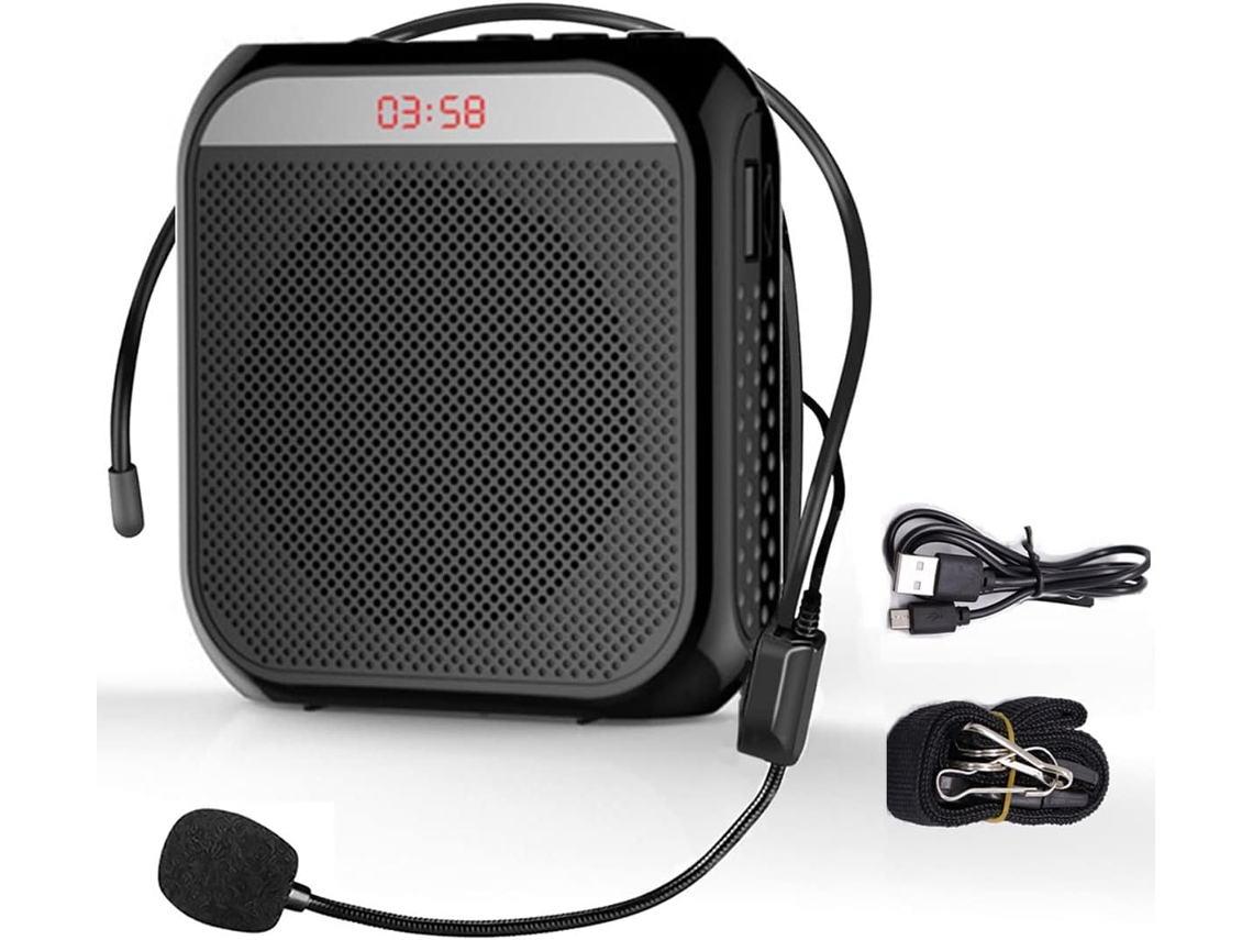 Amplificador Portátil, Micrófono Recargable Para Profesores, Micrófono Para Aulas, Guías Turísticos Y Yoga Al Aire Libre.