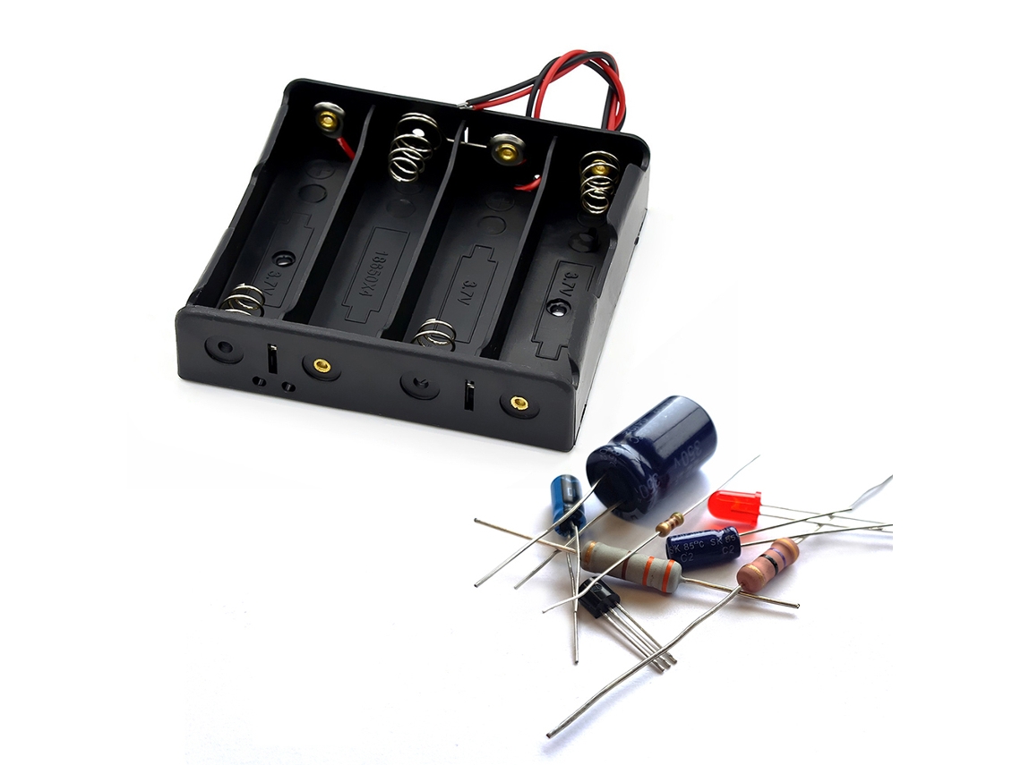 Soporte De Plástico Para Batería 18650 De 3,7 V (sección 4)