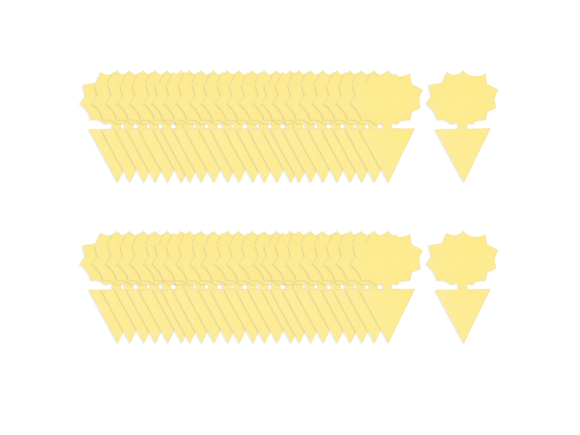 50 Trampas Adhesivas De Doble Cara Para Insectos Voladores, Ideales Para Plantas De Interior Y Exterior.