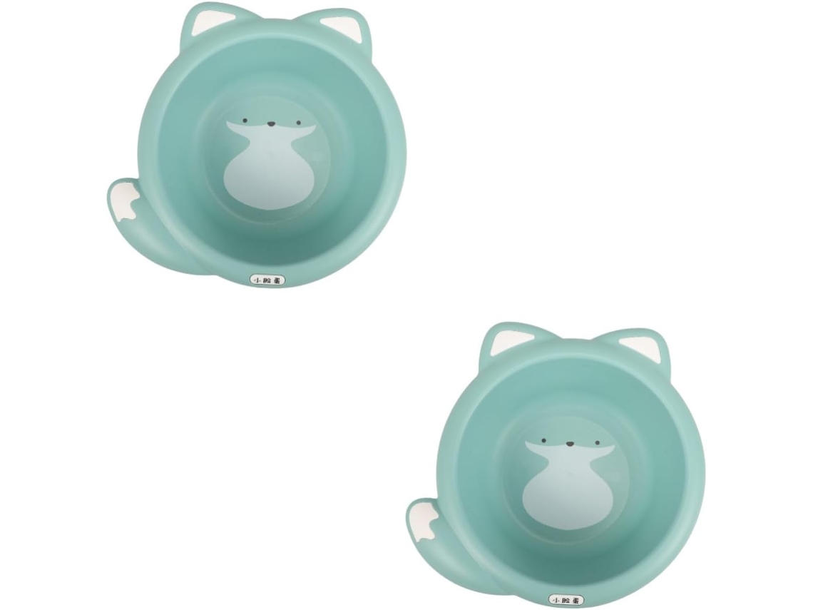 Lavabo De Dibujos Animados De 2 Piezas Para Niños Y Niñas, Lavabo Portátil Con Diseño De Zorro.