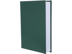 Caja organizadora decorativa verde oscuro, con forma de libro, 25x18x4 cm, magnética, de aspecto sintético, ideal para guardar joyas, GOKOCO