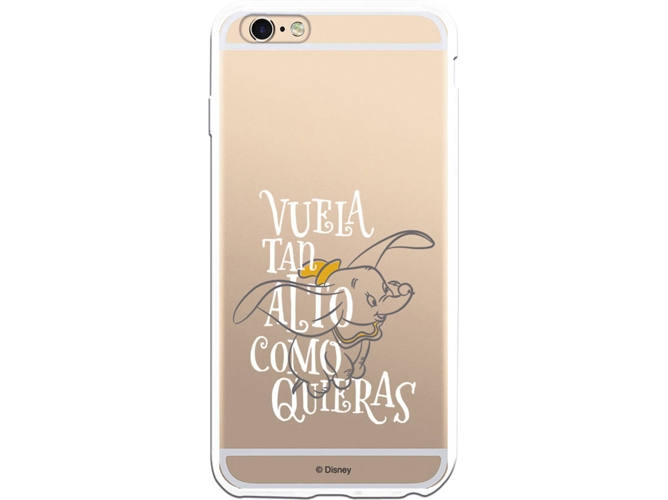 Carcasa iPhone 6 Plus, 6s Plus DISNEY Dumbo Vuela Gris