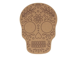 Silueta de madera mdf - Calavera - Viva la vida - 15 x 11 x 0,5 cm