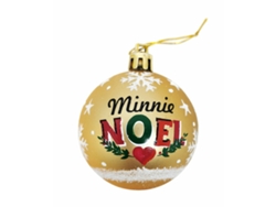 Bola de Navidad Minnie Mouse Lucky Dorado 10 Unidades Plástico (Ø 6 cm)