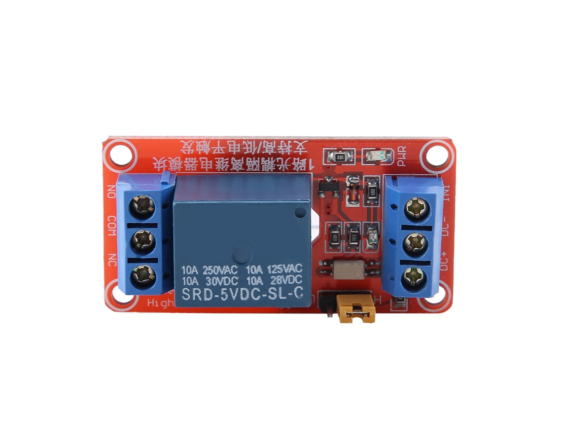 Módulo De Relé De 1 Canal Con Optoacoplador, Activación Por Nivel Alto Y Bajo, 5v/12v/24v, Placa De Control Estable.