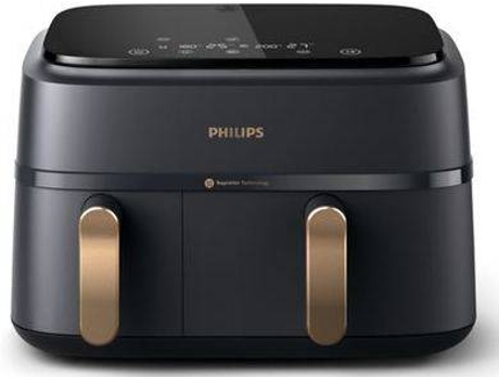Freidora de Aire PHILIPS NA352/00 Dua Serie 3000 (9 L -  Gris marengo/Cobre)