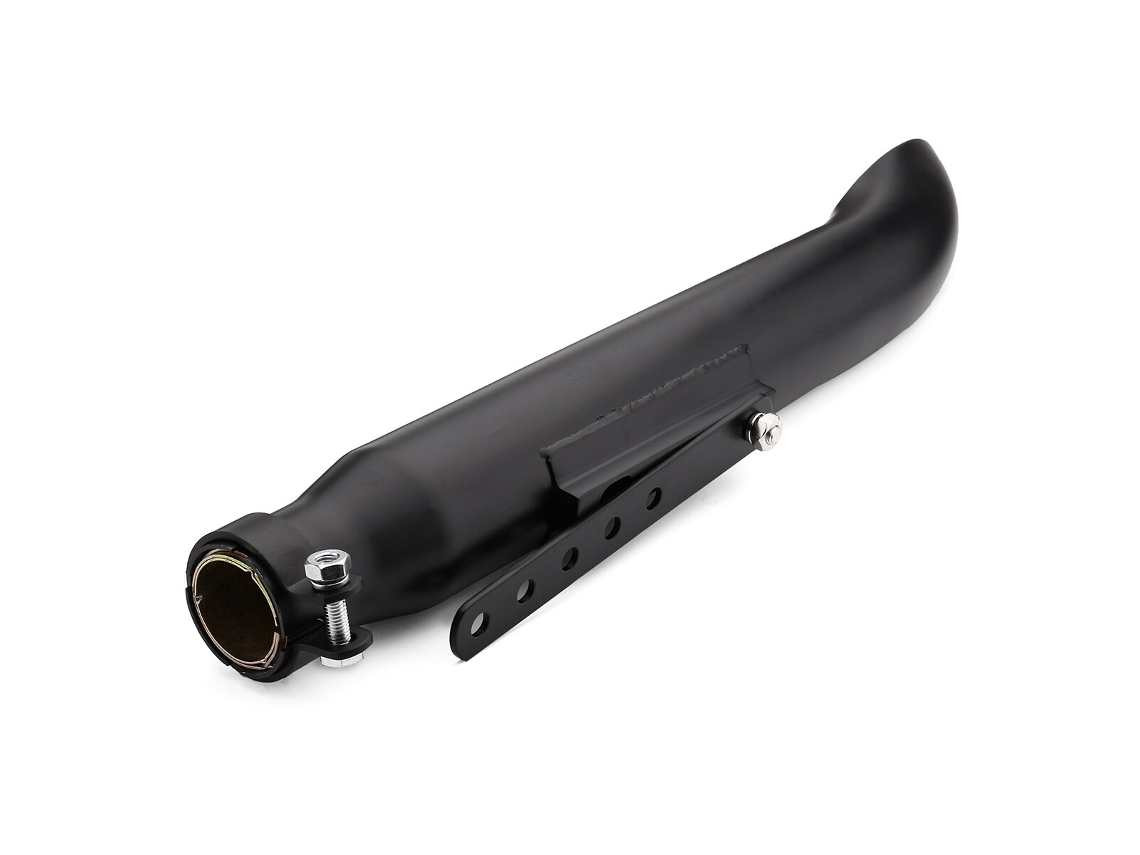Silenciador De Escape Universal Para Motocicleta Cafe Racer, Color Plateado