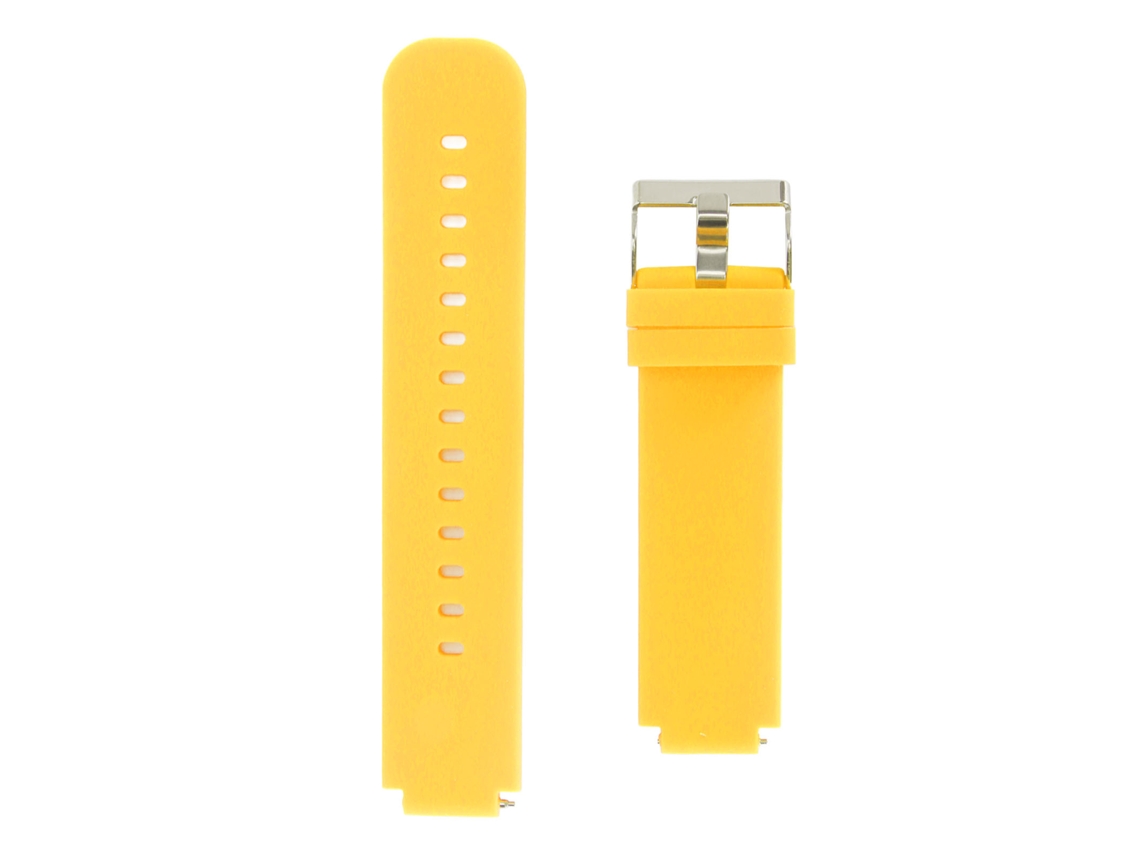 Correa ajustable de silicona suave para reloj Verge 2, amarilla