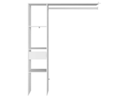 Guardarropa CONCEPT U Elysee (Blanco - Madera Aglomerada - 138x40x180 cm)