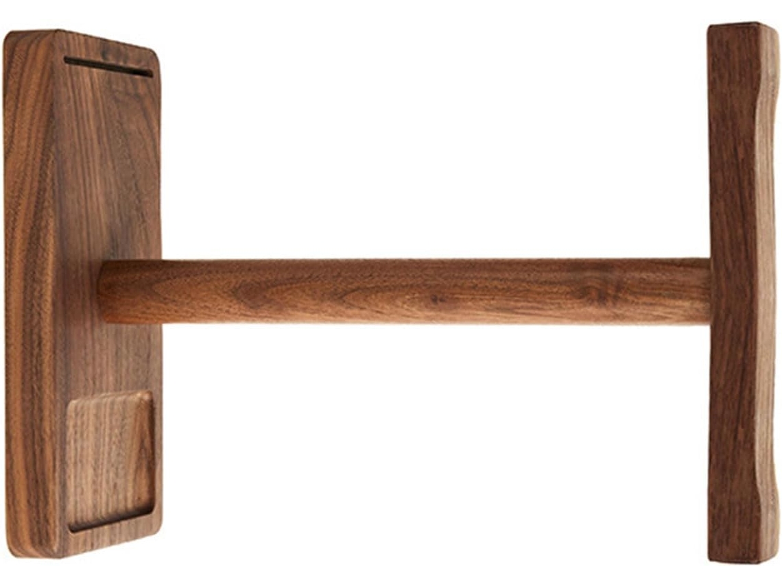 Soporte De Madera En Forma De T Para Auriculares De Videojuegos, Organizador Con Acabado Rústico, Mesa