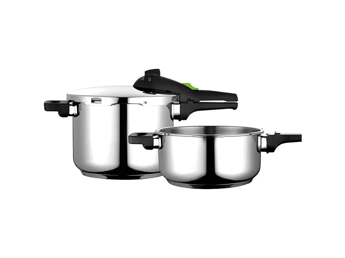 Olla A Presión 6 + 4 Litros, Inducción, Express Super Rápida, Acero Inox. 18/10, Todas Cocinas Fagor Fagor Rapid Xpress 6/4 Plata