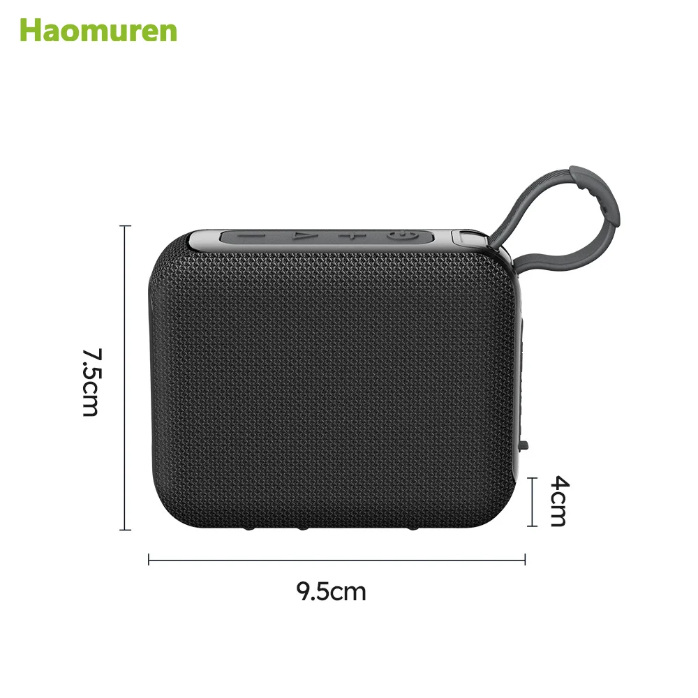 (negro) Mini Altavoz Bluetooth Impermeable, Portátil, Compatible Con Usb, Tarjeta Tf, Tws, Ideal Como Regalo Navideño