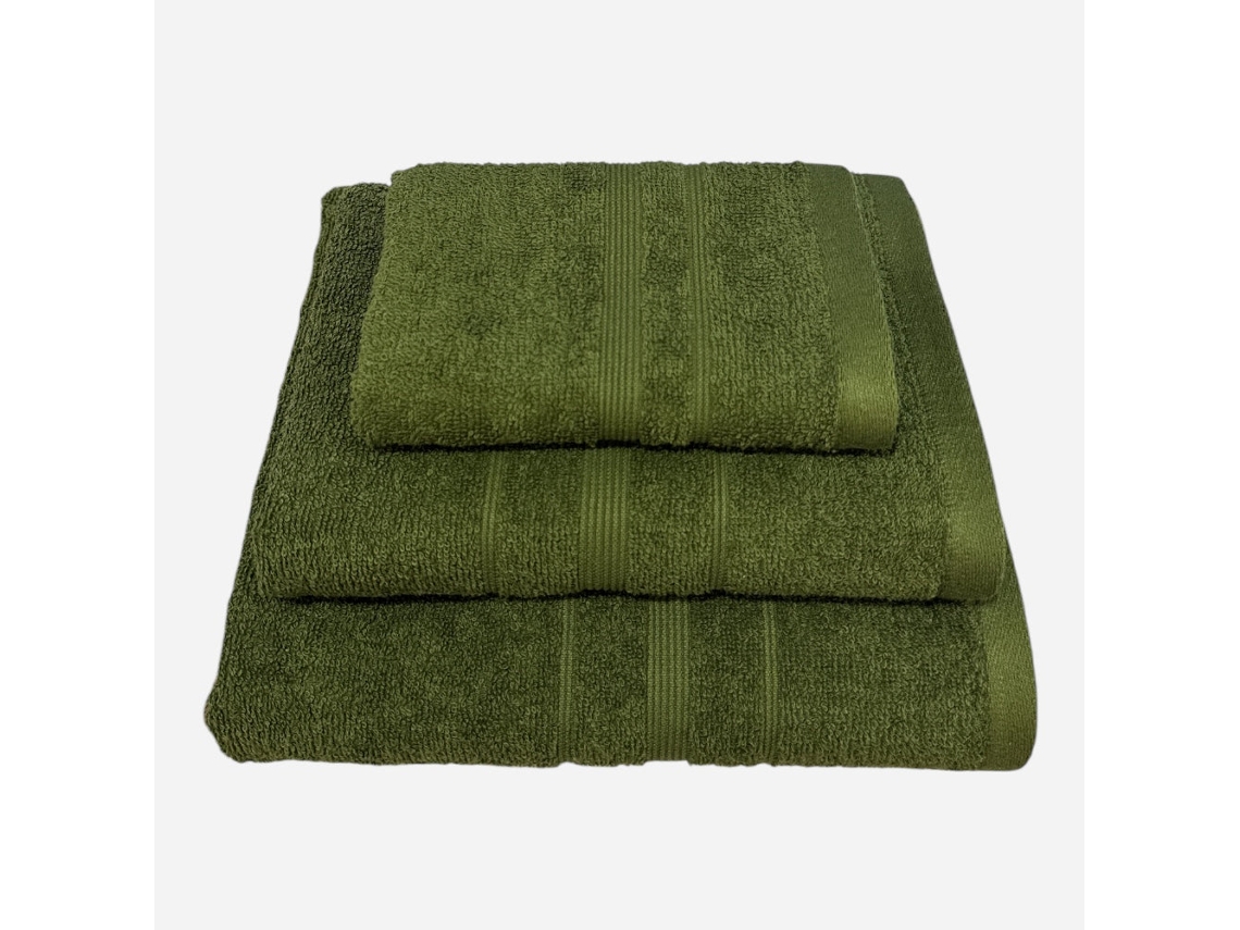 Pack de 3 Toallas de Baño ONIRICA Ibiza (450gr - Verde)