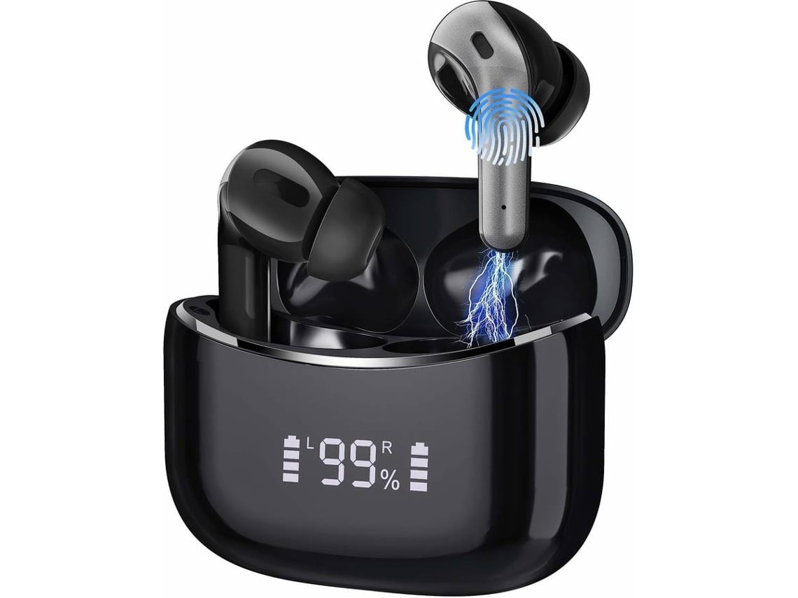 Auriculares Bluetooth True Wireless In Ear, Auriculares IPX7 de graves  profundos con cancelación de ruido 5