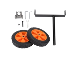 Rueda auxiliar ajustable para desbrozadora con cable/cepillo eléctrico de 26-28 mm