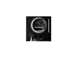 ZMH Espejo de baño con iluminación Moderno Redondo IP44 Espejo de pared Regulable para baño