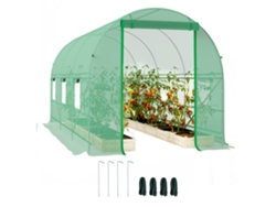 Estufa Túnel 4x2x2m 6 Janelas Porta Enrolar Uv