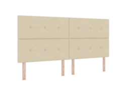 Maison Exclusive - Cabecero Led Con Tiras Led Con Cabecera Crema 200 Cm Tela