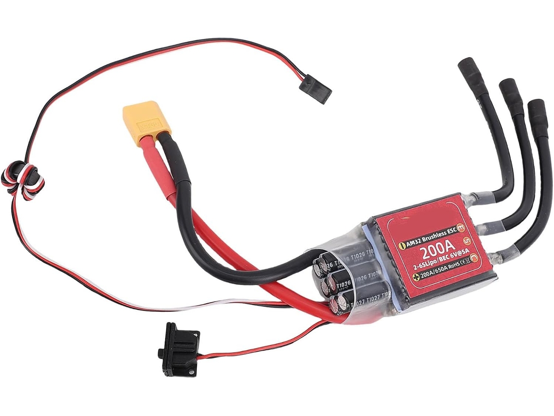 Esc Rc Sin Escobillas 200a Continuo 650a Para S 4292 4985 4998 5593 55113 Am32 Firmware Código Abierto 2-6s