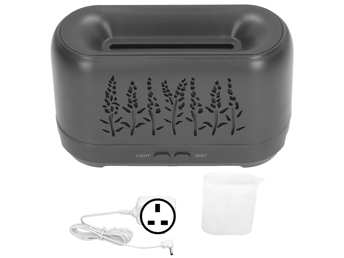 Difusor De Aceites Esenciales Y Humidificador De 200 Ml, Bajo Nivel De Ruido, Usb, Luz Nocturna, Textura De Madera.