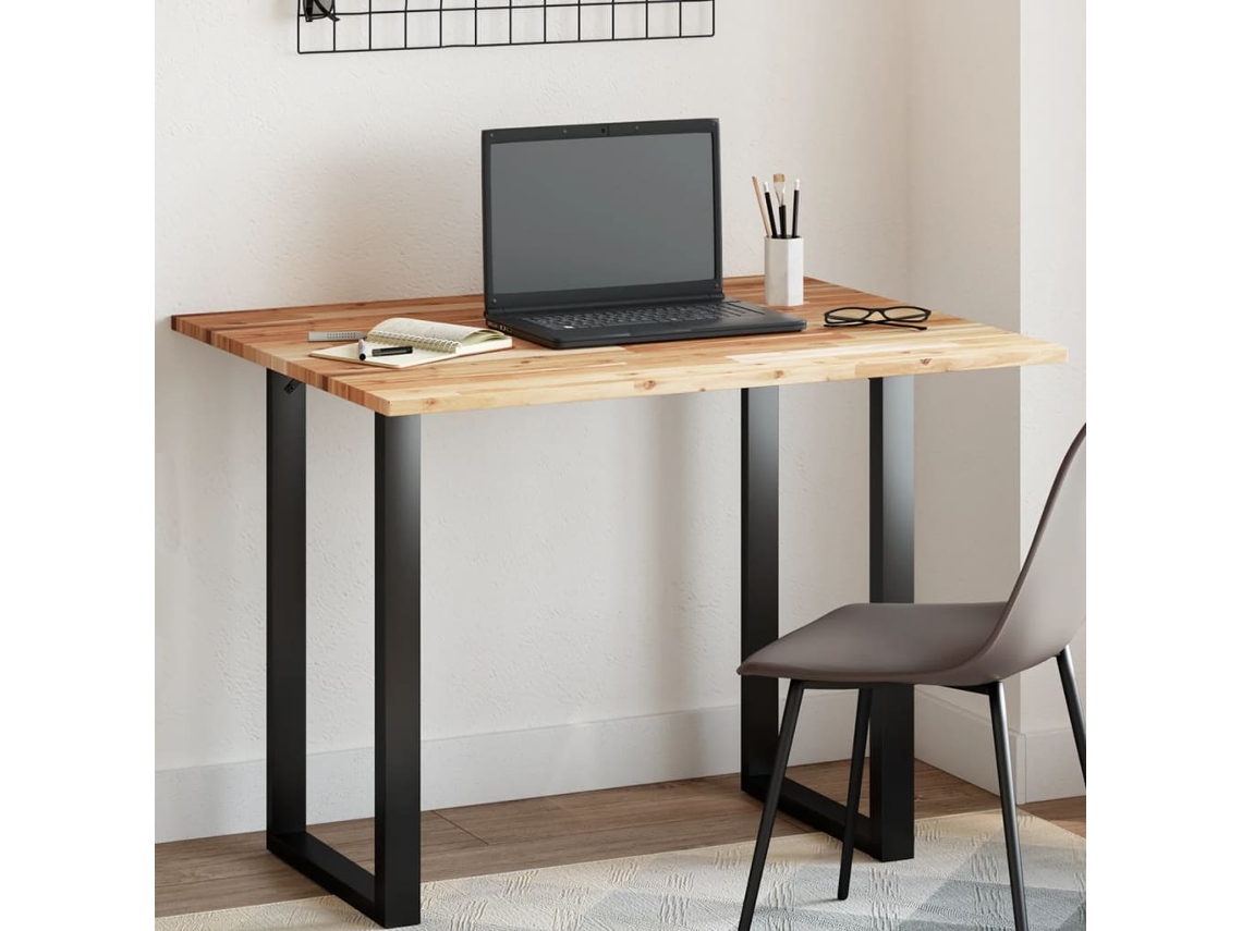 Tablero De Mesa | Superficie De Mesa | Tablero De Escritorio Rectangular Madera Maciza De Acacia 100x80x2 Cm Wsd37422