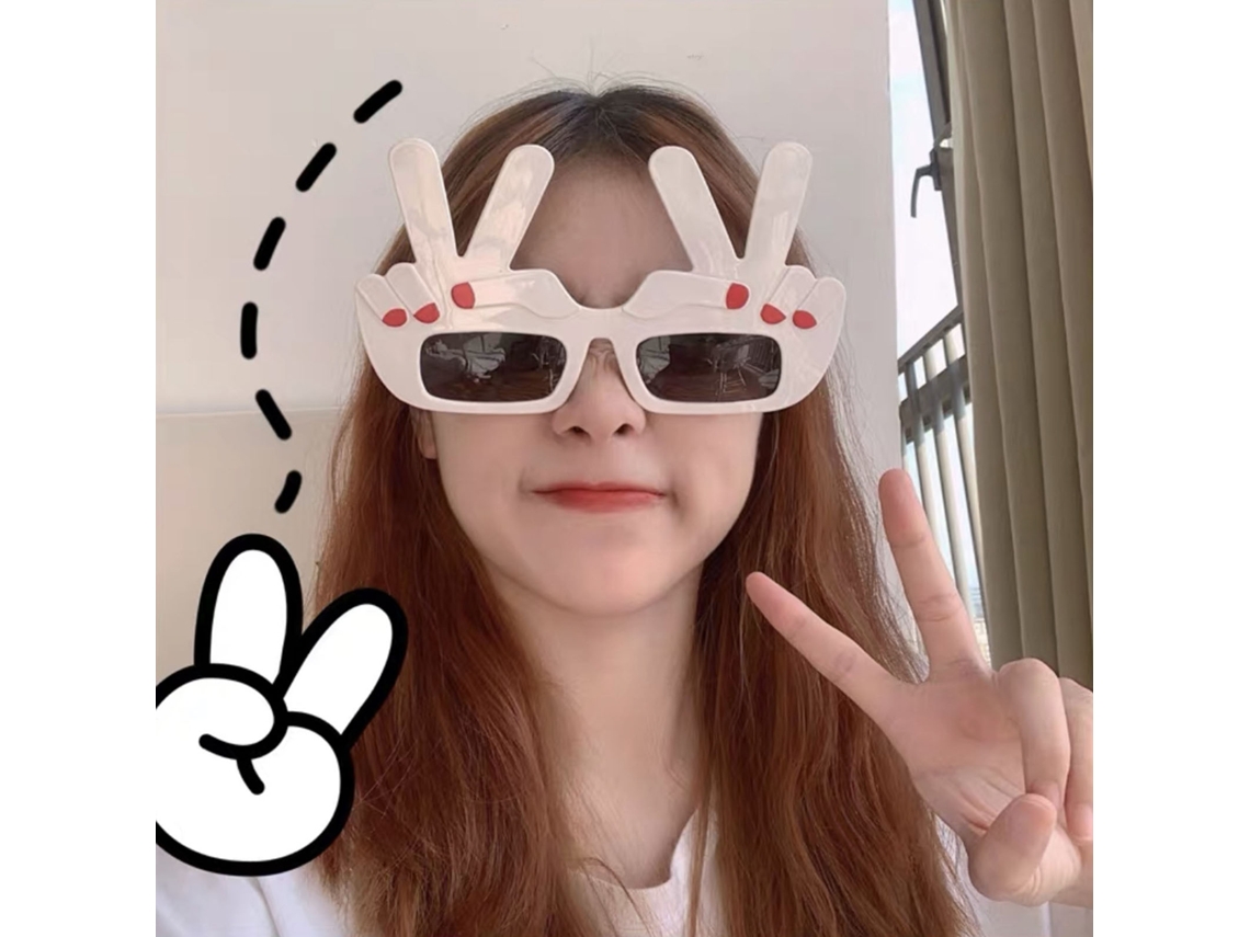 Gafas De Sol Divertidas Con El Gesto "ok" Para Fotos De Fiestas De Cumpleaños.