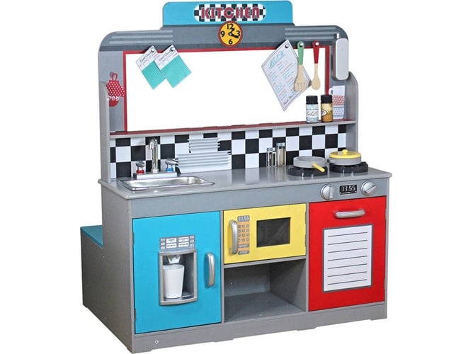 Cocina de Jugar COLORBABY Bar Retro (Madera - 90x58x104cm)