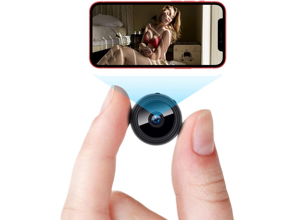 Mini cámara wifi con batería y visión nocturna (ángulo de 150°)