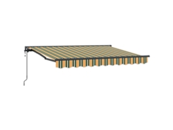 Toldo retráctil Vidaxl de poliéster verde