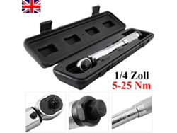 VVJIJILLY Chave Dinamométrica Ajustável 5 25nm Com Catraca 1/4 Polegada Em Estojo