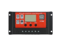 Controlador De Carga Solar Mppt De 30 A Y 12 V/24 V Con Pantalla Lcd Y Regulador De Batería.