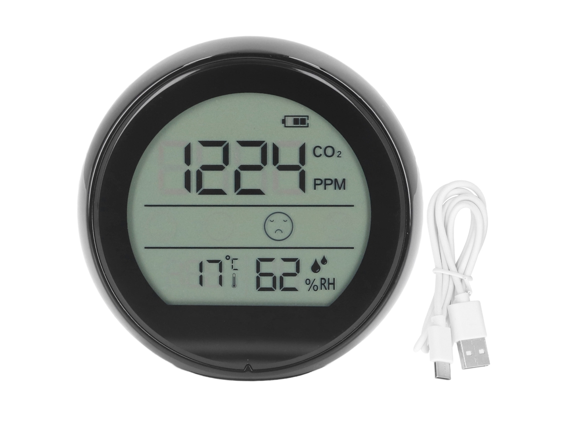 Monitor De Co2 P8 Detector De Dióxido De Carbono Con Temperatura Y Humedad Para Uso En Laboratorio