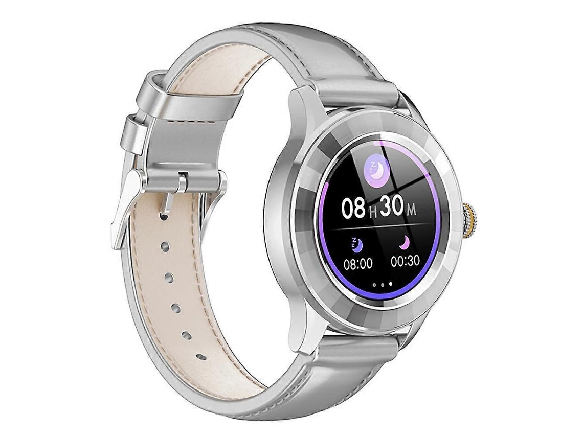 Reloj inteligente para mujer S09, resistente al agua, con monitor de frecuencia cardíaca y Bluetooth, compatible con Android e iOS, gris Ly Ebike