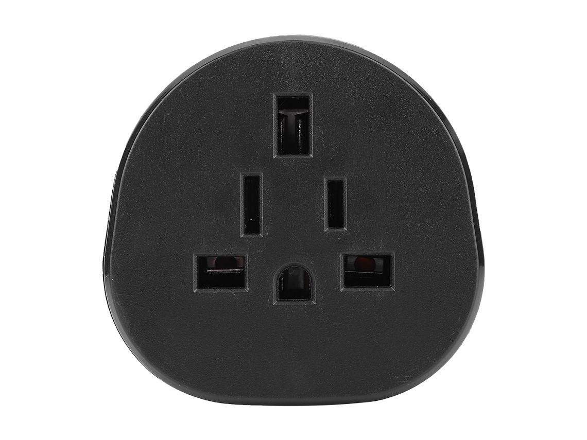 Omni-adaptador De Enchufe Uk Eu A Au 10a 250v Para Viajes Y Estudio En El Extranjero Negro