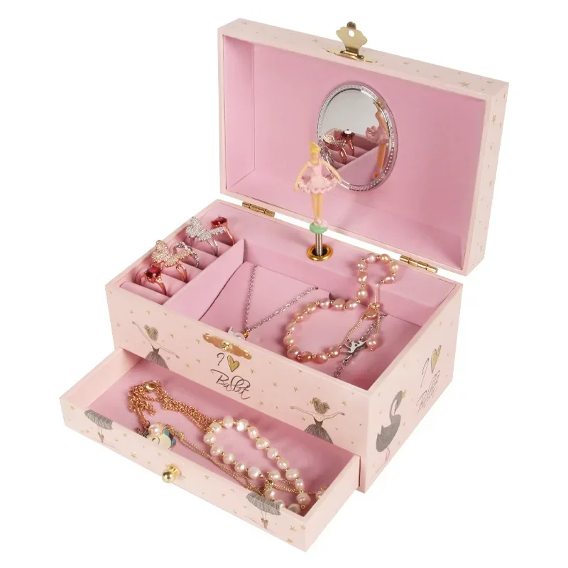 (17,8 × 11,2 × 9,7 Cm) Caja De Música Con Forma De Cisne Negro De 7 Pulgadas, Ideal Para Guardar Joyas O Como Caja De Almacenamiento.