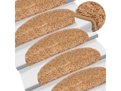 Alfombrillas De Escalera 10 Uds Beige 65x21x4 Cm Wsd358204