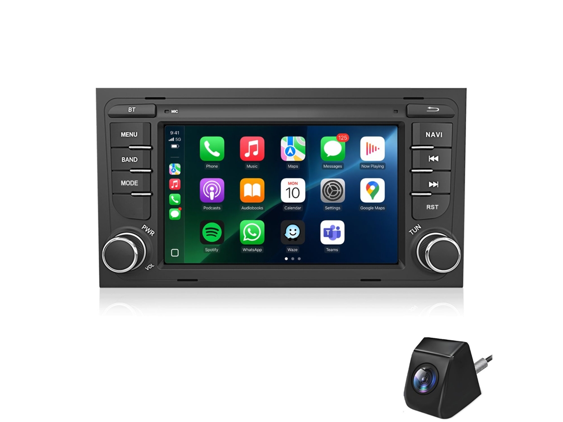 Autorradio Para Audi A4 (2000-2009) Android, 2gb+64gb, Carplay, Gps, Dsp, Rds, Bt, Cam