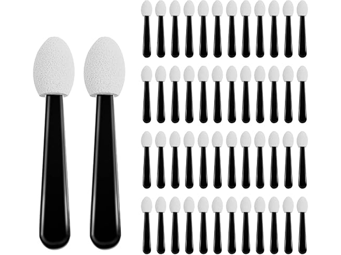 100 Pinceles Desechables Sombra Ojos Esponja, Para Delineador/diy