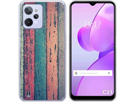 Carcasa para Realme C31 TUMUNDOSMARTPHONE Dibujos Madera 10 Multicolor
