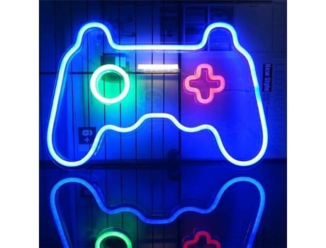 Lámpara de atmósfera con diseño de controlador de juego - Modelo de controlador de juego, 41x28 cm ZMDECQNA