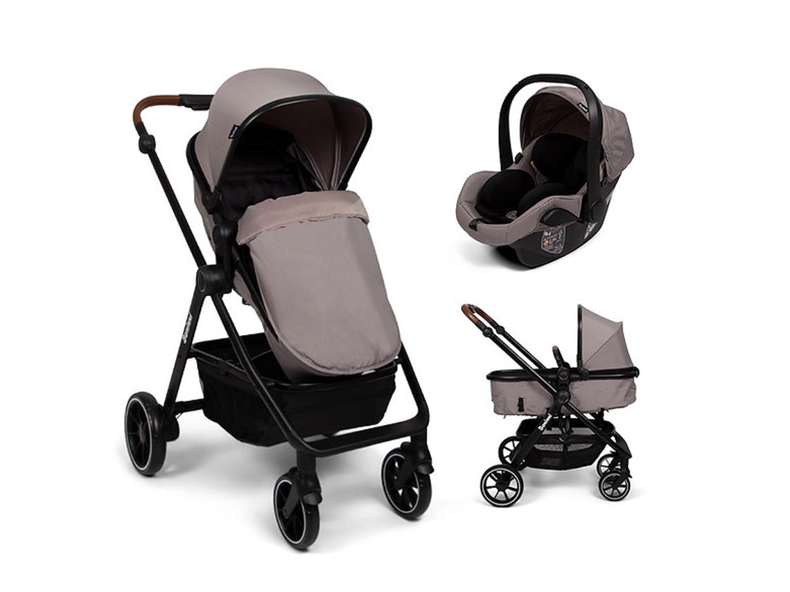 Cochecito convertible 3 en 1 Adria Taupe Baninni