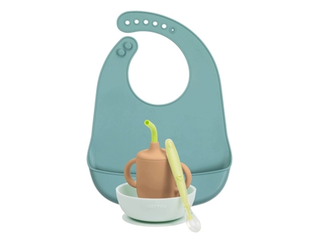 Set Vajilla Silicona Taza NATTOU