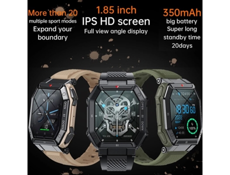 Smart Watch Hombres K55 Bluetooth Smartwatch Para Hombres Monitor de Salud Reloj Impermeable Para Android IOS Personalizado con cámara VEANXIN