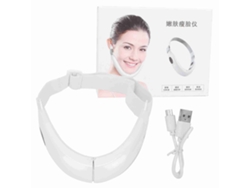 Máquina Elétrica De Modelagem Facial V E Redutor De Dobro De Queixo Com Vibração Micro E Luzes Vermelha E Azul