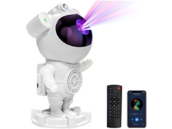Proyector de galaxia con astronauta, luz nocturna de galaxia, proyector de estrellas con ruido blanco, altavoz Bluetooth, temporizador y lámpara de control remoto Facpoet